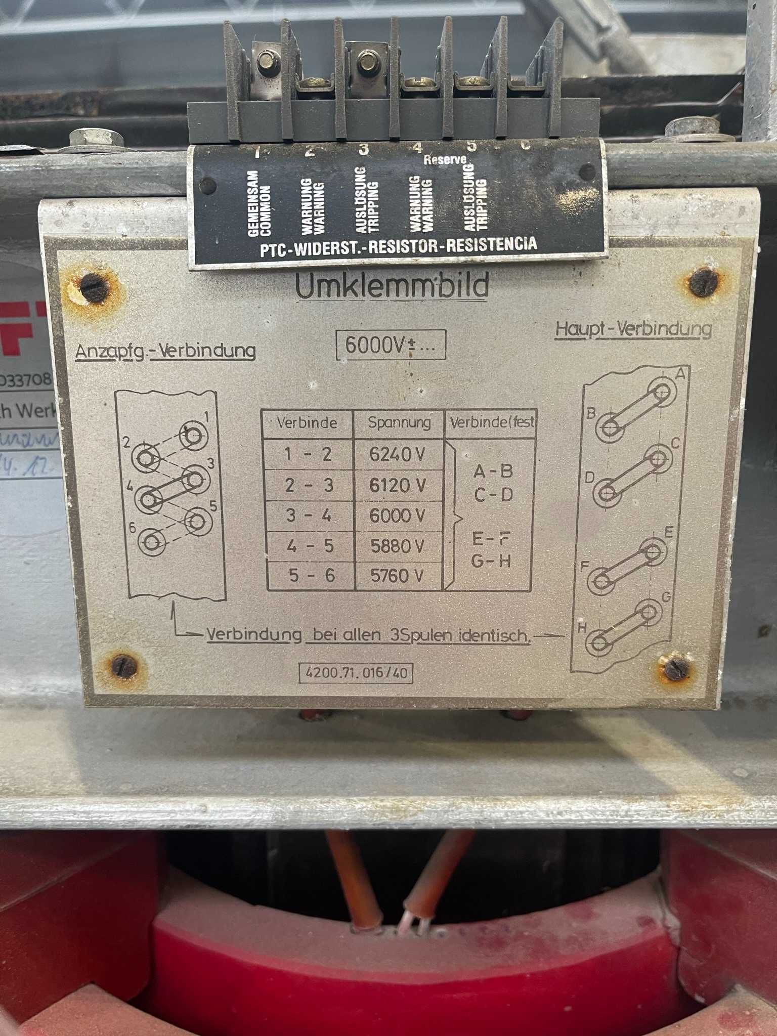 Transformator żywiczny  630 kVA 6-10/0,4 - PRZEŁĄCZALNY 6-10