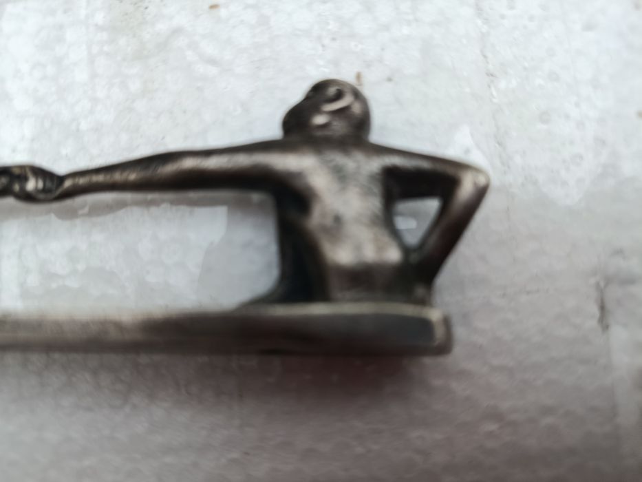 Stojak stary , srebrny na sztućce z sygnaturą