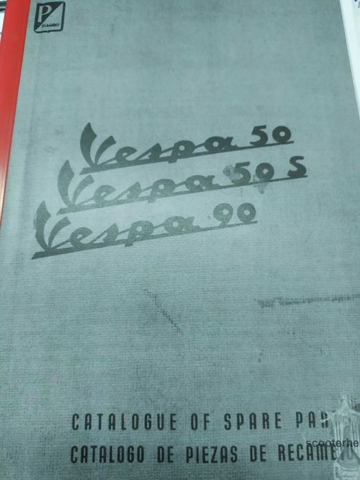Manual Vespa 50/50s/90 peças/referências