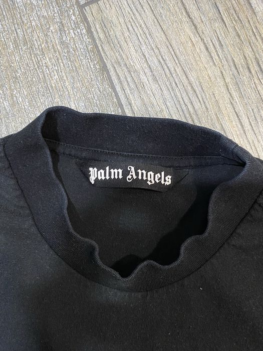 Palm angels black t-shirt tee S черная футболка drip  оригинал