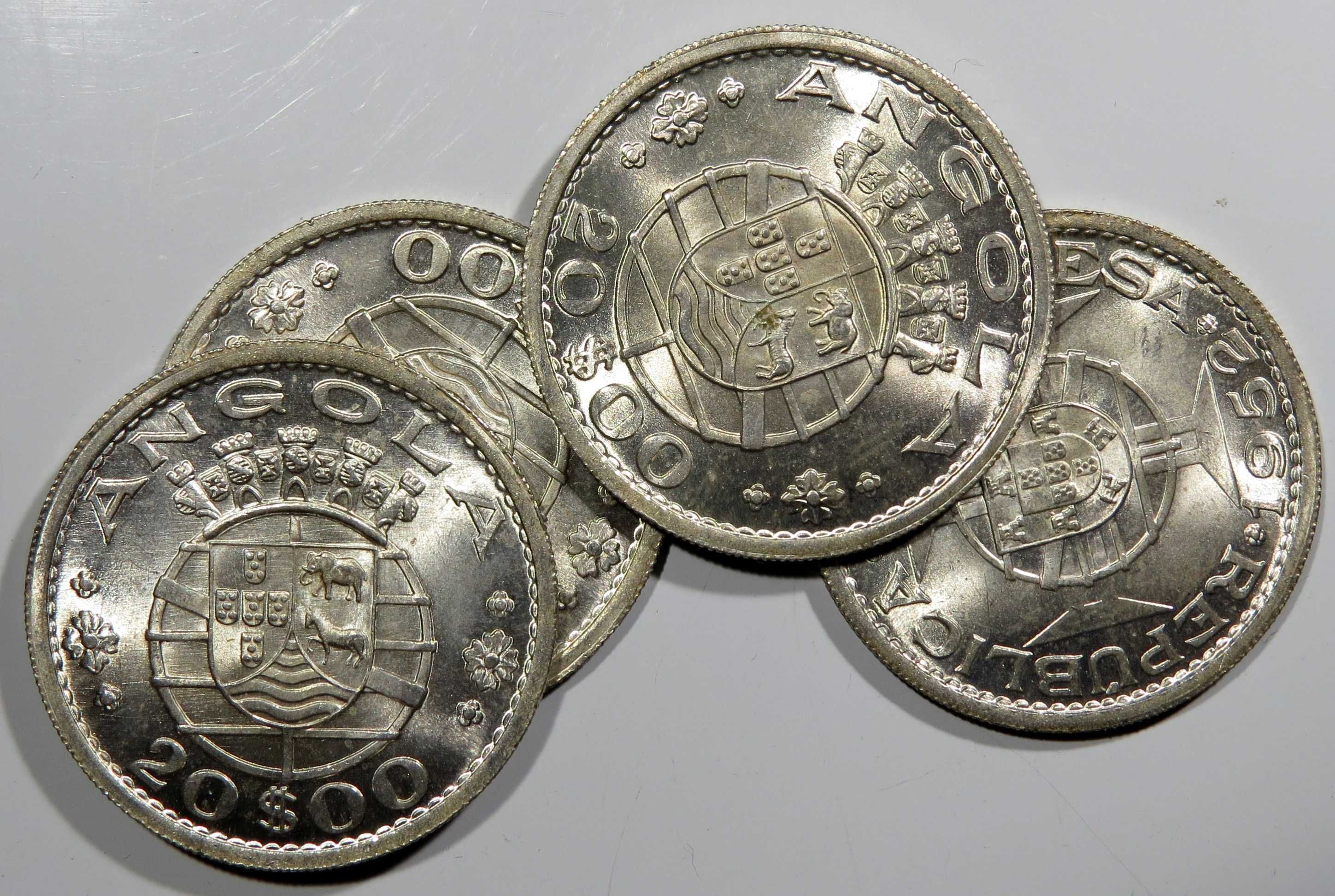 Ex Colonias Portuguesas Angola 20 Escudos 1952 Soberbas de Rolo