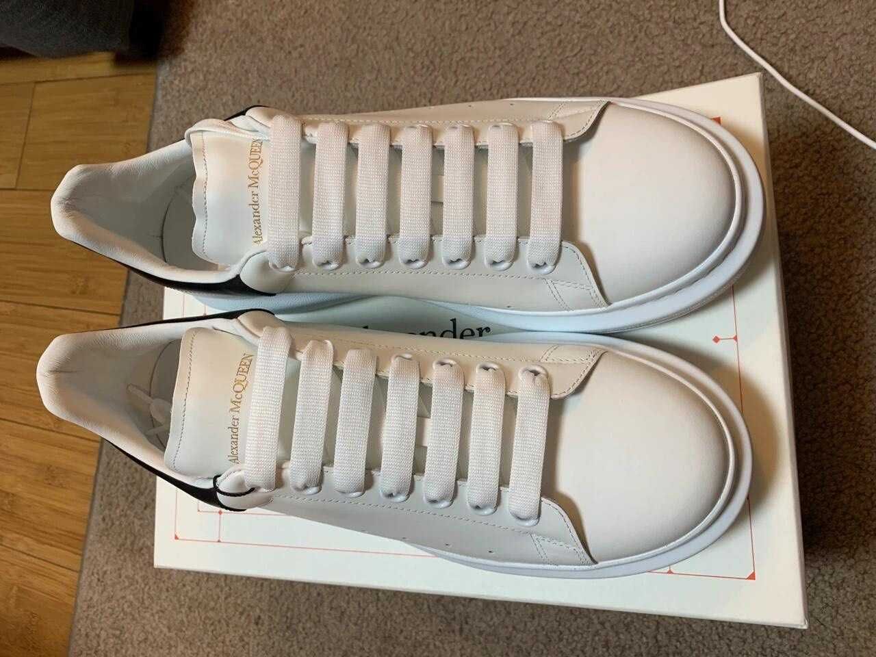 WhiteBlack\AlexanderMcQueen*Damskie*Moda UnisexTrampki.43