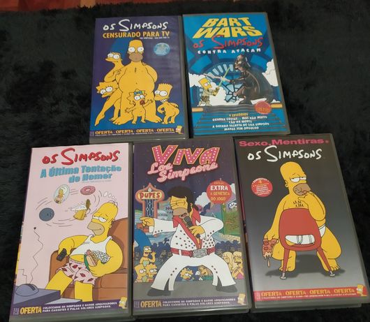 Conjunto VHS Os Simpsons