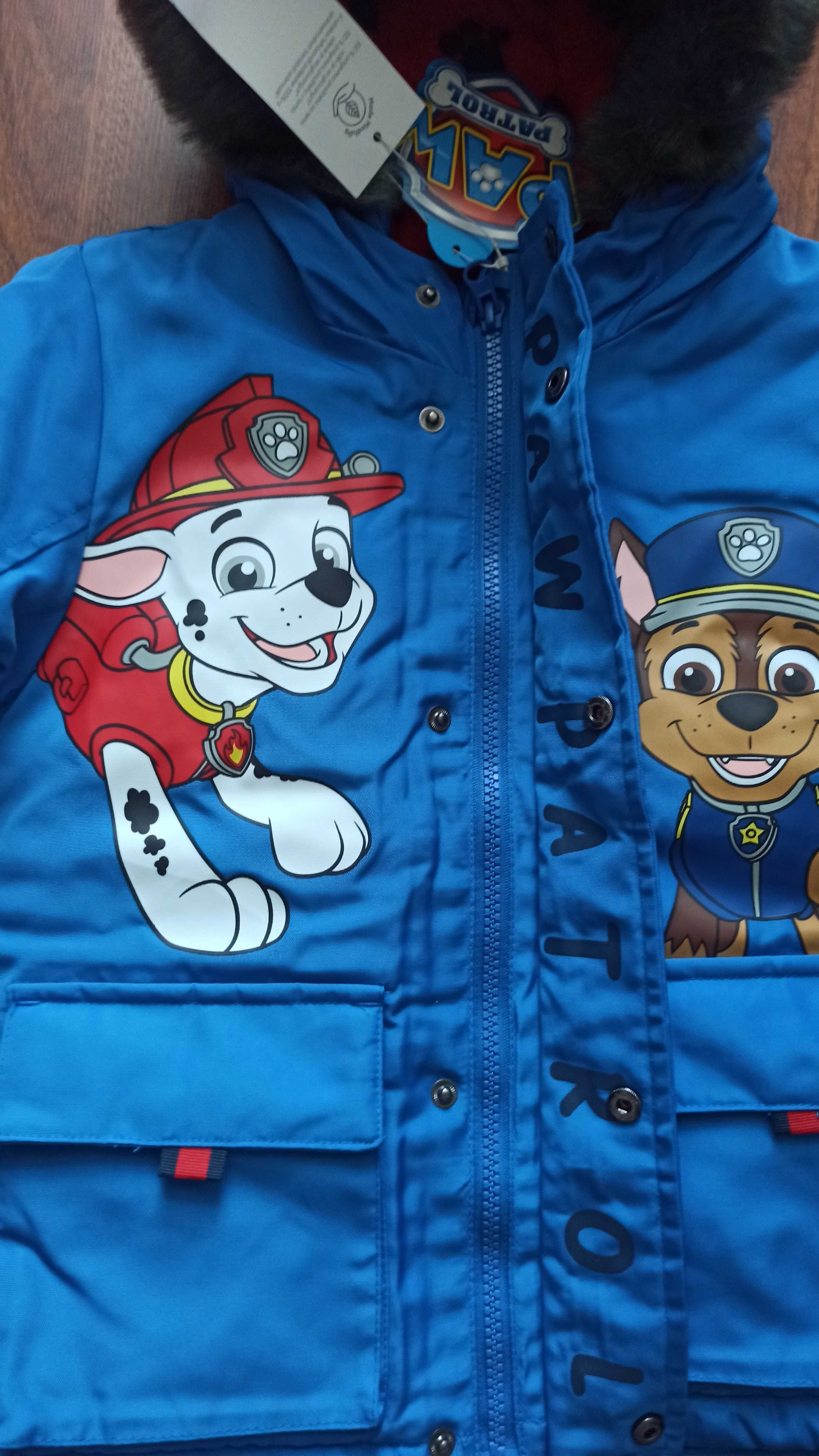 Kurtka zimowa chlopieca Psi patro Paw patrol 110 4-5 lat nowa