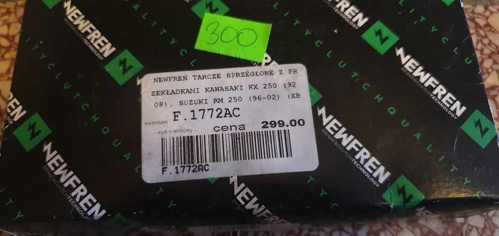 Tarcze sprzęgłowe z przekładkami sprzęgło Kawasaki Kx 250 rok 92-07 RM