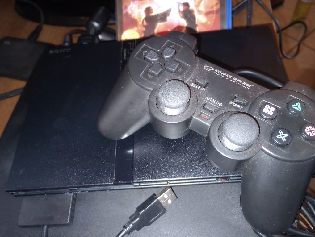 Konsola ps2 zestaw
