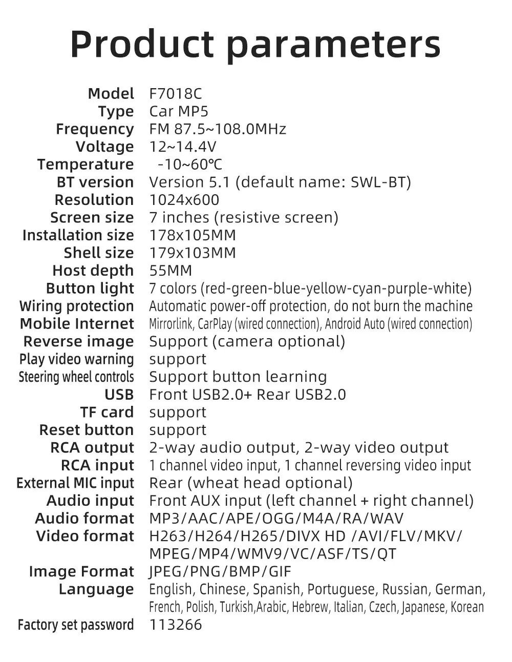 Radio VW Skoda Seat | Android 13 | CarPlay | Android-Auto | 2GB / 32GB