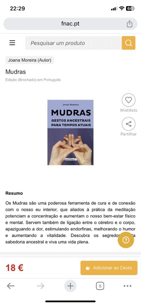 Livro-Mudras  gestos ancestrais para tempos actuais