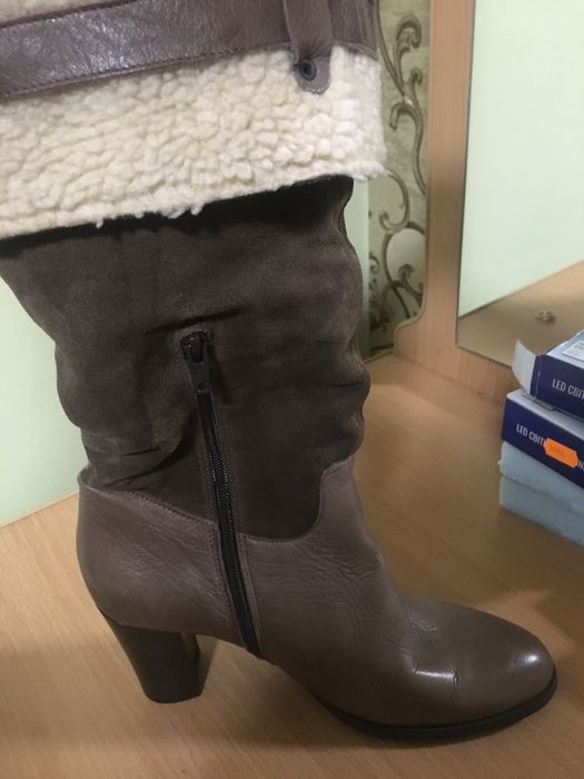 Зимові чоботи нові шкіряні