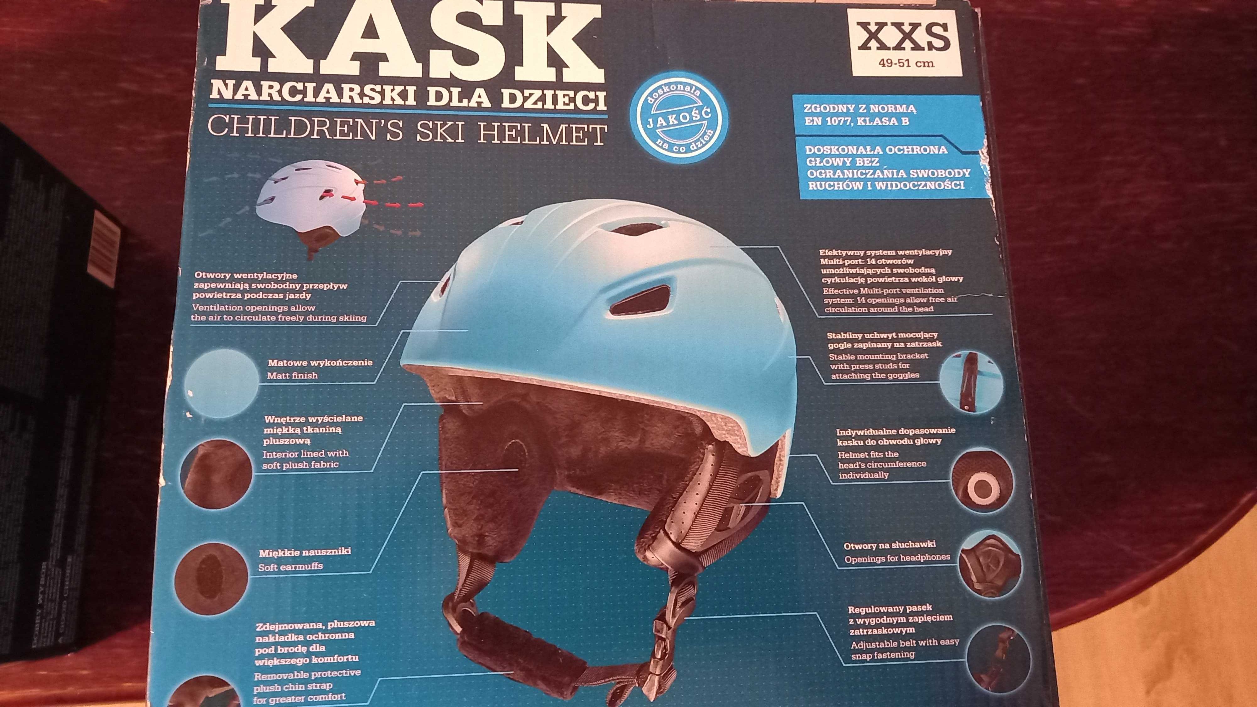 Kask narciarski dla dzieci