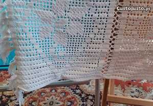Colcha cama casal toda em renda