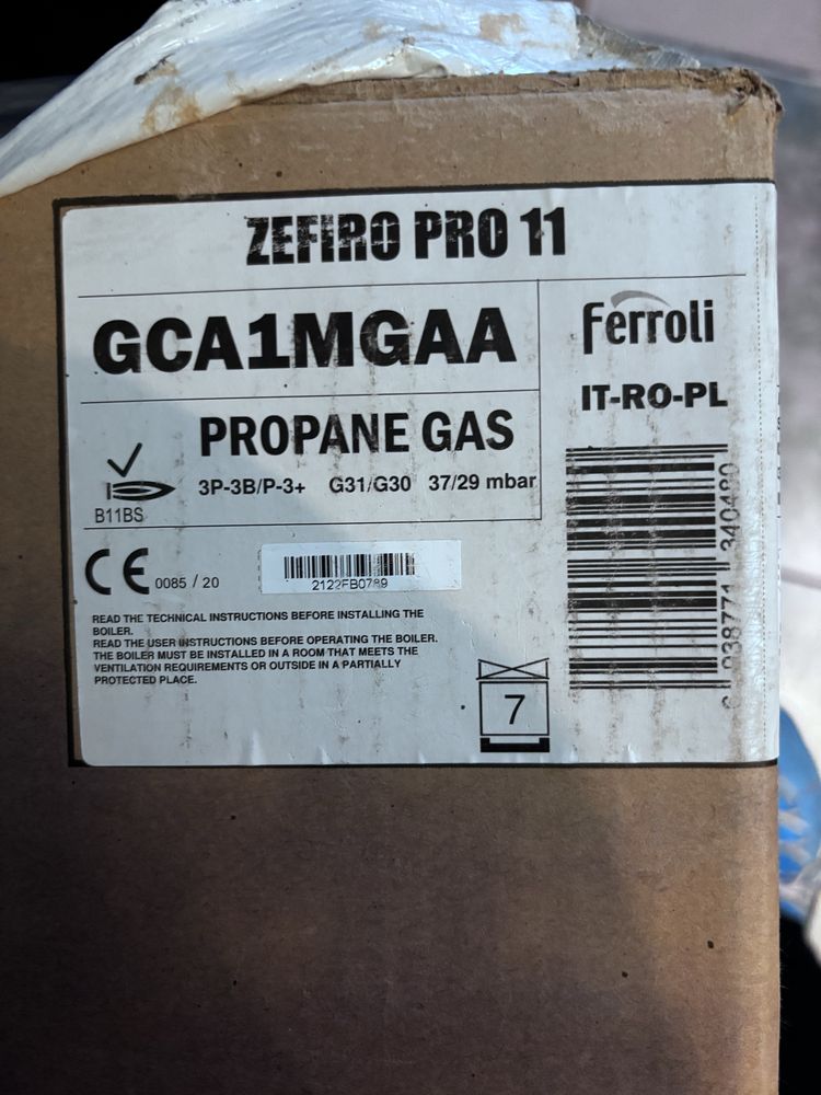Piecyk gazowy przepływowy Fettoli