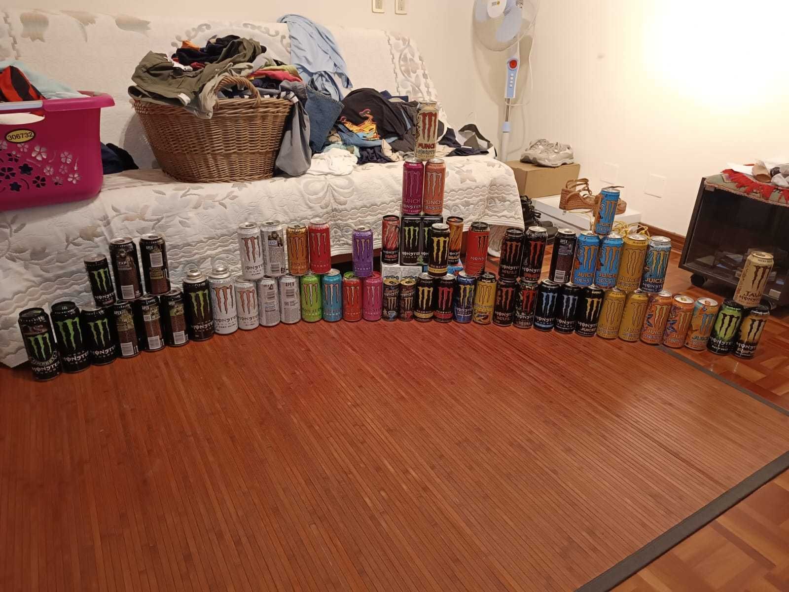 Coleção de Latas Monster e + energéticos (200+ unidades seladadas)