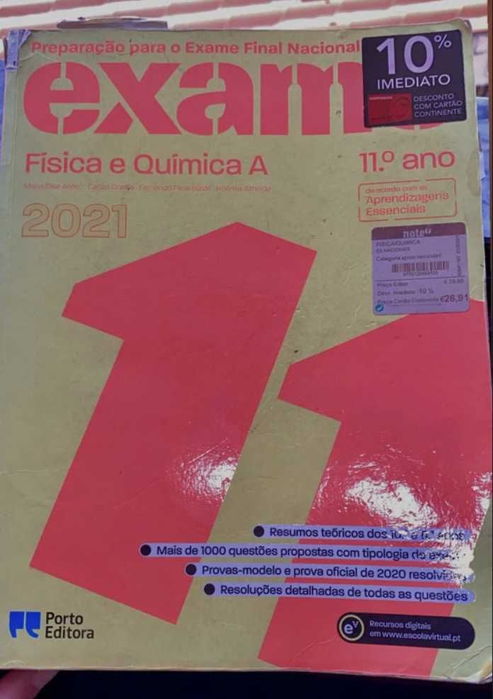 Manual de Preparação Exame Física e Química A - Porto Editora
