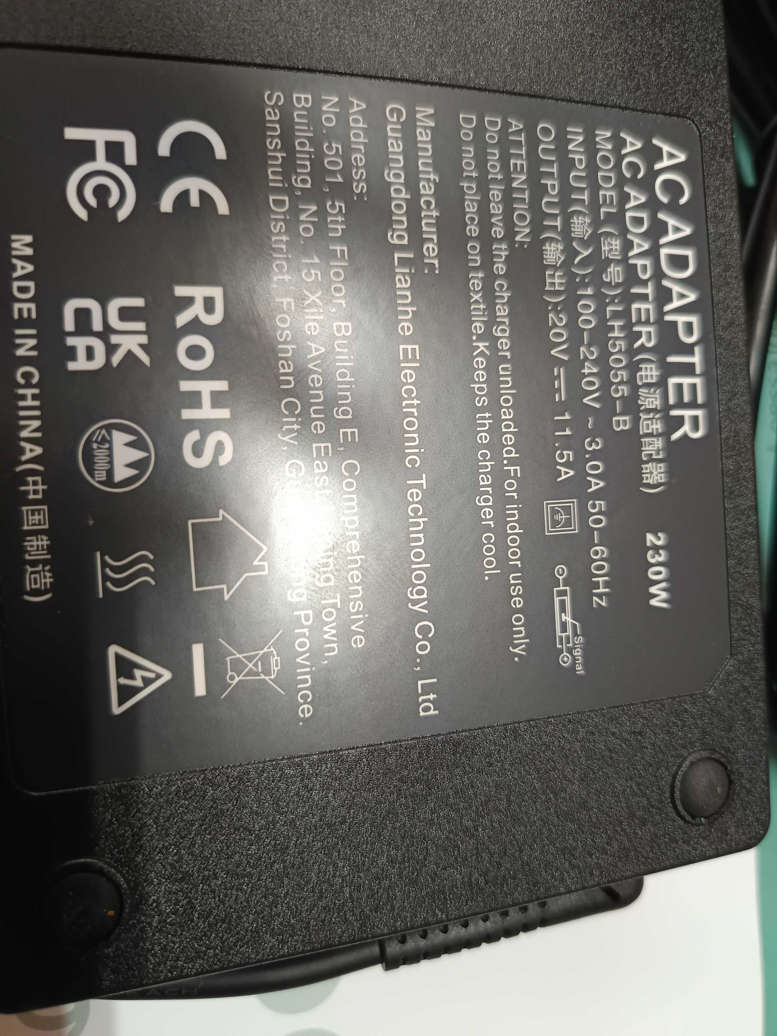 Carregador para LENOVO 230W Novo