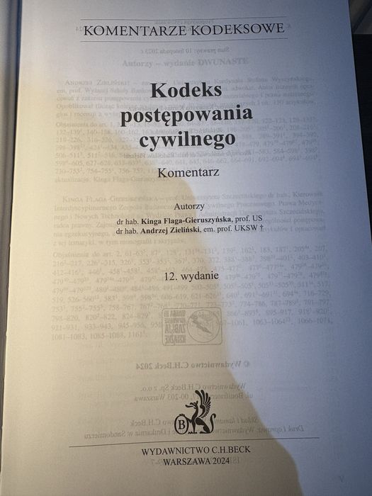 Kodeks postępowania cywilnego. Komentarz Beck 2024