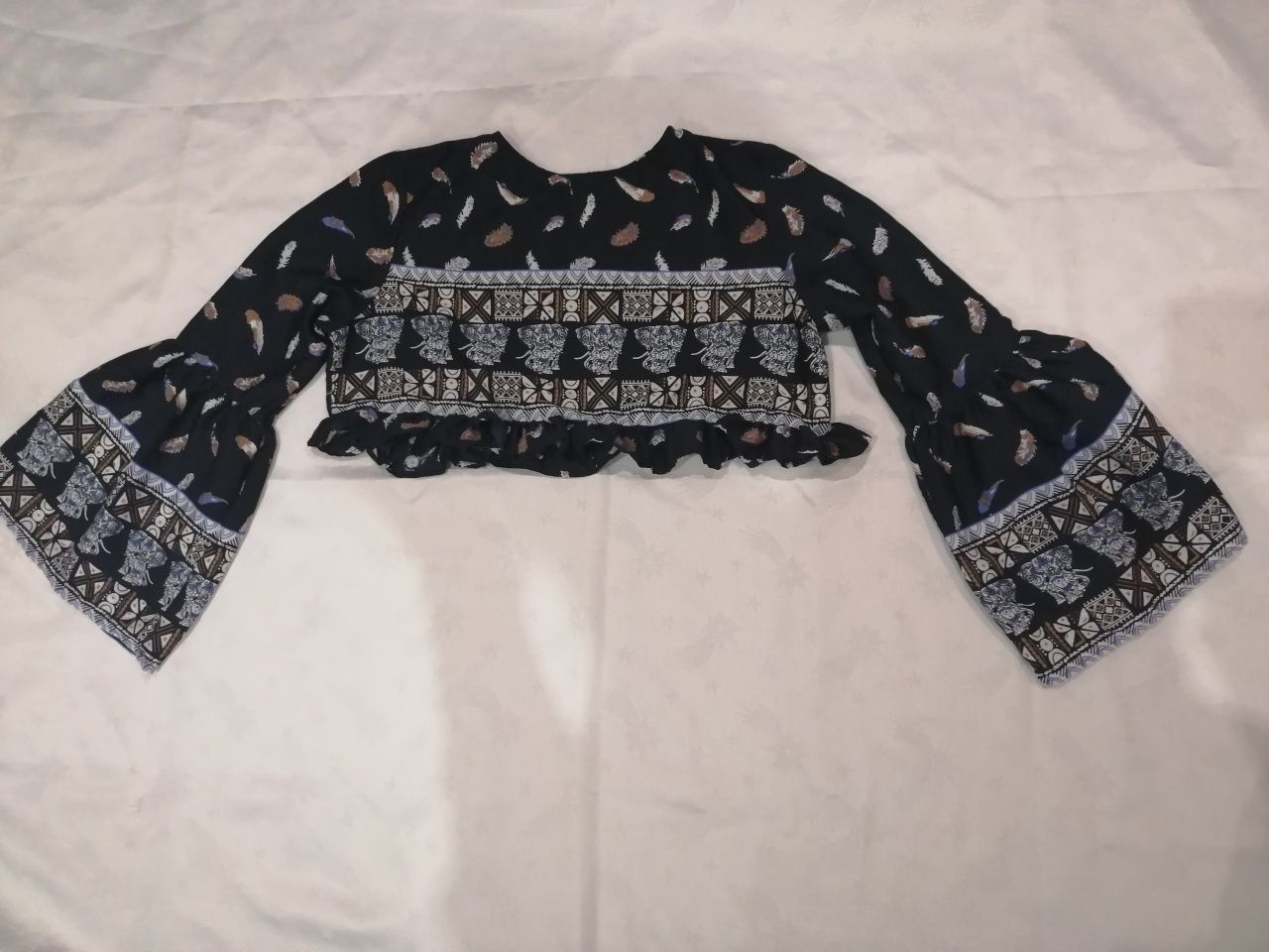 Bluzka vintage croop top roz. S