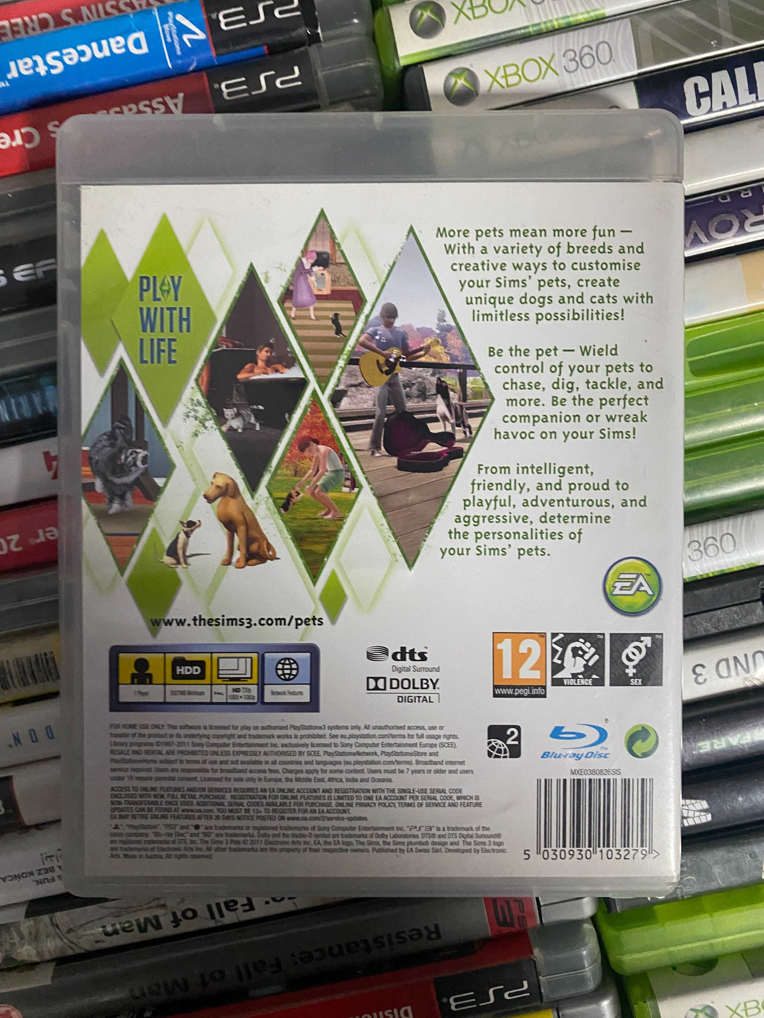 Sims 3 Psy i Koty PL PS3