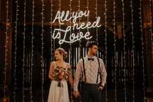 Napis Ledon All You Need Is Love Atrakcje Weselne