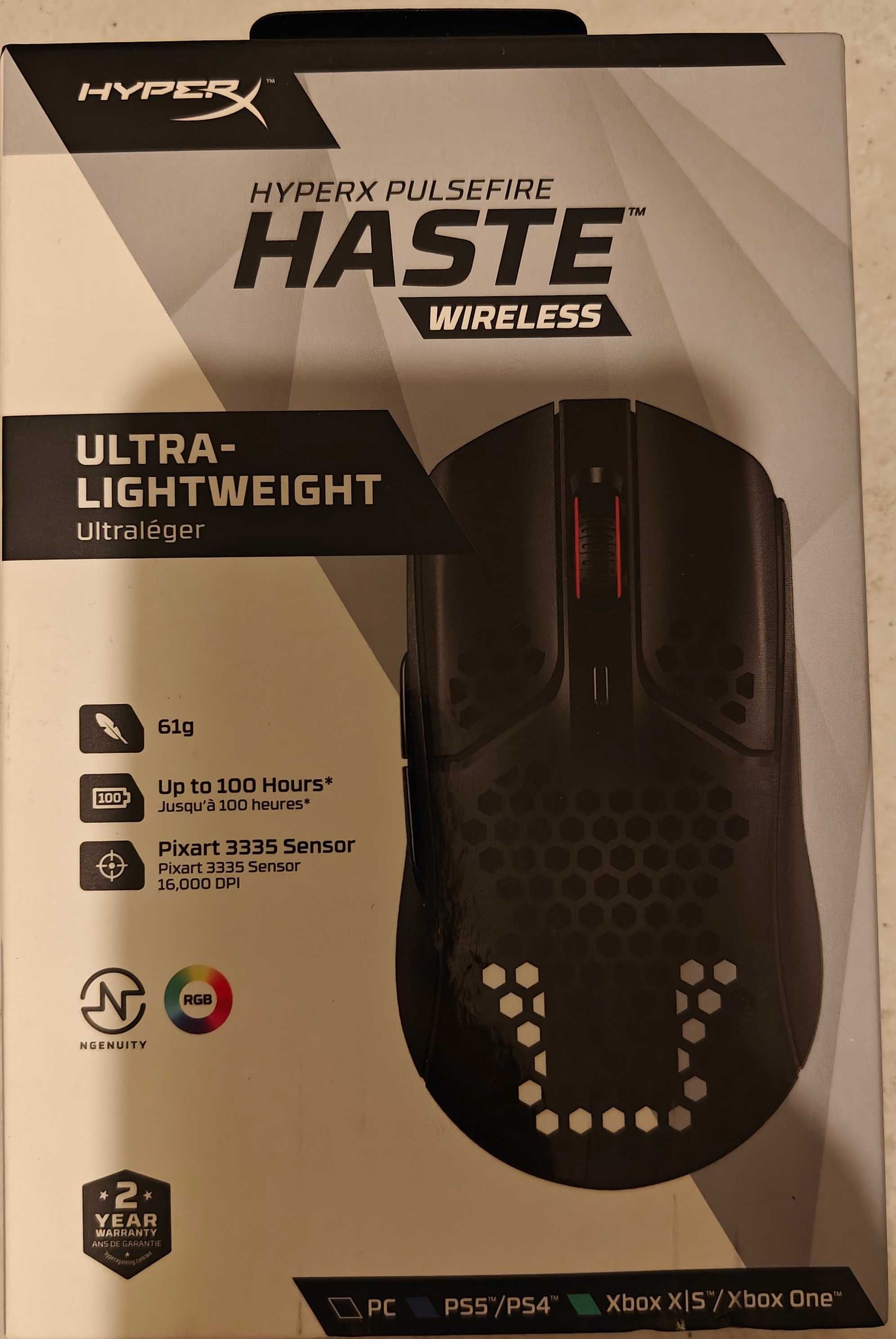 Mysz HyperX Pulsefire Haste Wireless NOWA