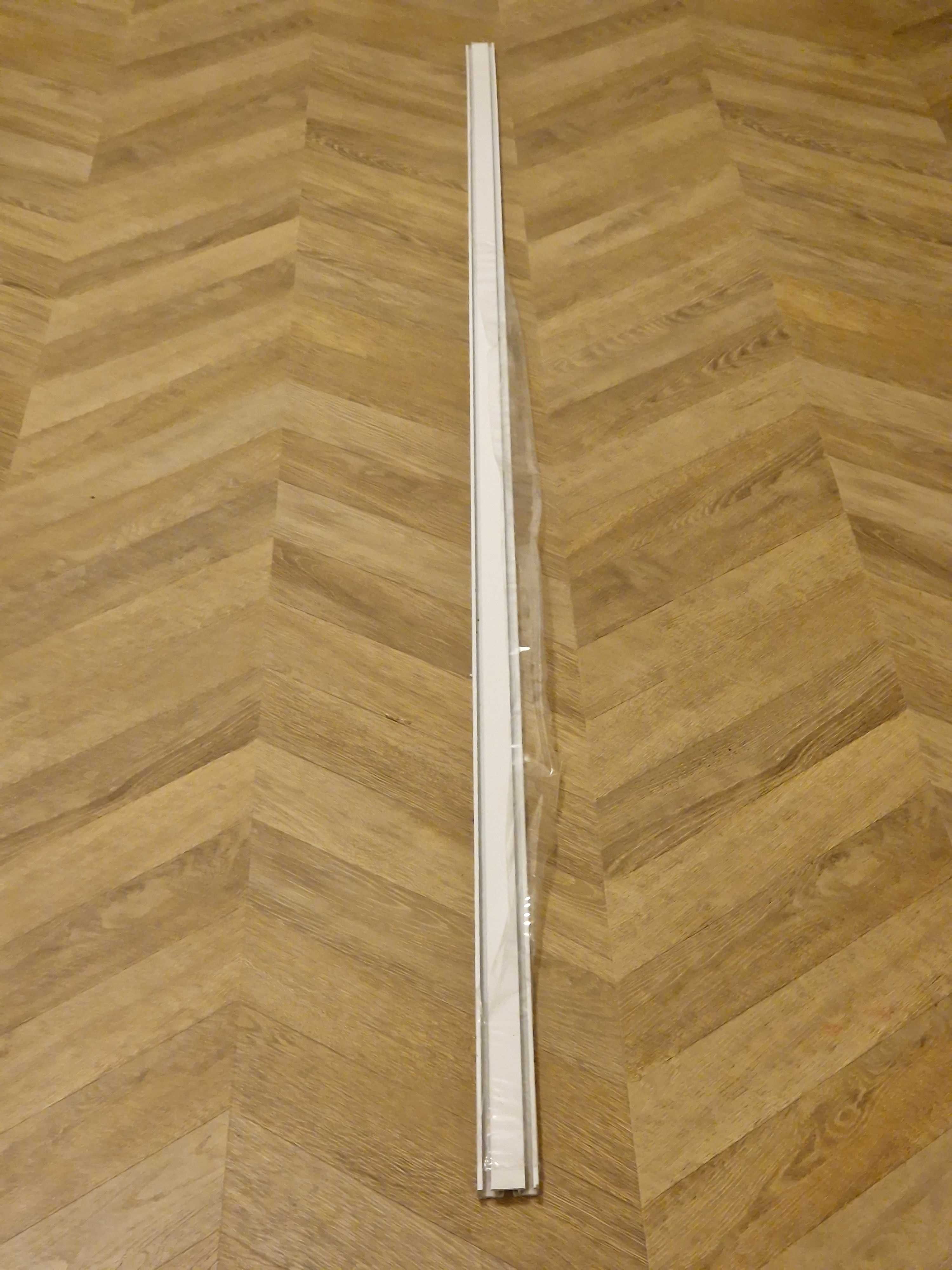 Szyna sufitowa dwustronna Kowalski biała 250 cm jednotorowa/dwutorowa