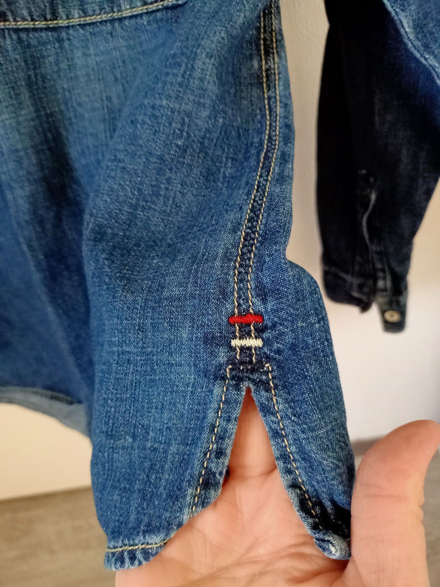 Tommy Hilfiger koszula dziecięca jeansowa