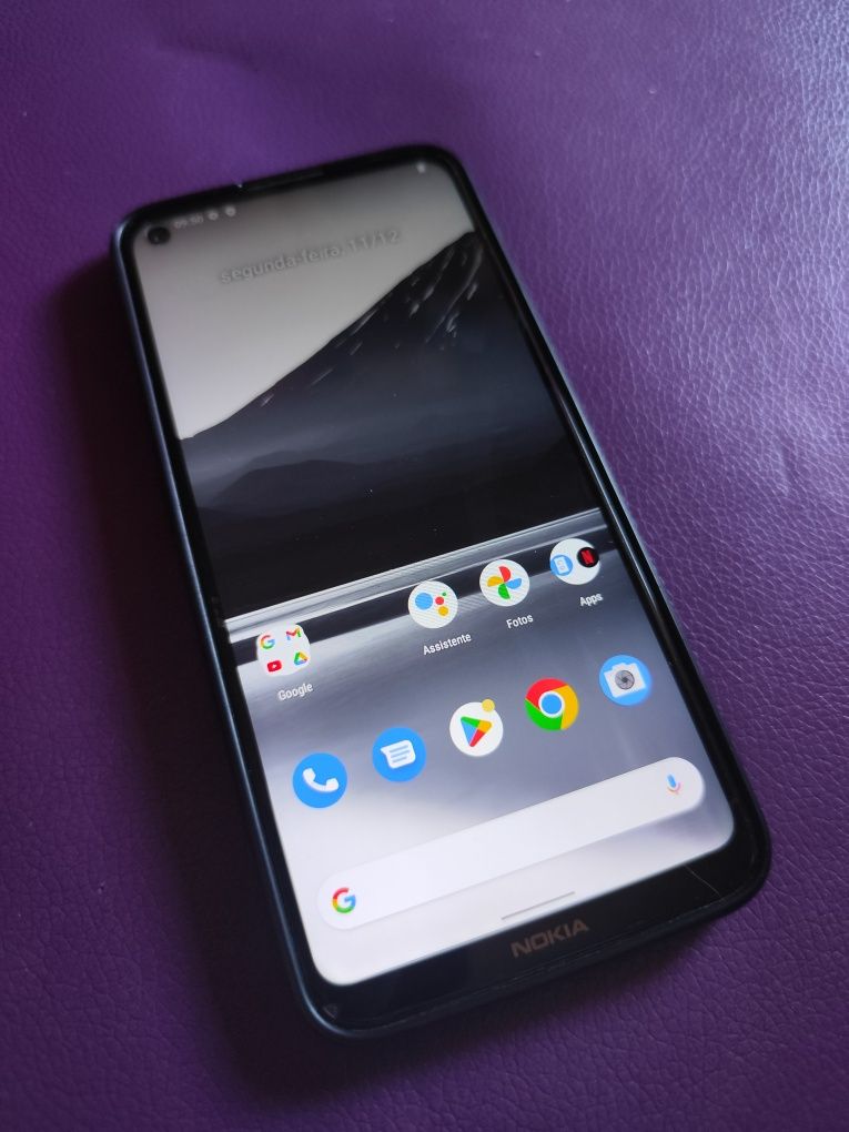Nokia 3.4 Preto com capa e película em gel