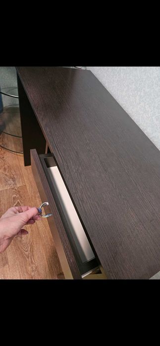 Стіл офісний і кутова полиця "венге"