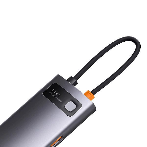 Hub 8w1 Baseus StarJoy Usb-c do Usb-c Pd / 3x Usb-a / Hdmi / Rj-45 / S