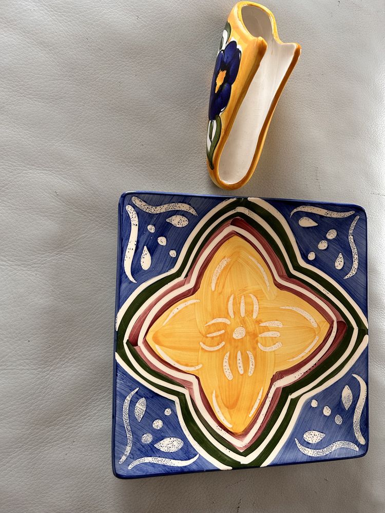 Loiça ceramica pintada a mão