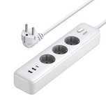Przedłużacz Ugreen Cd286/3x Ac 2x Usb-a 1x Usb-c 30w z włącznikiem - b