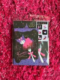 Zestaw papierniczy naklejki Sanrio Hello Kitty Kuromi