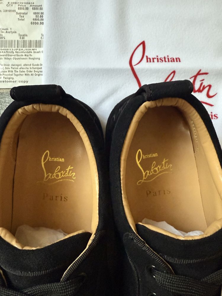 Кроссовки кеды Christian Louboutin с шипами labuten labouten dior ysl