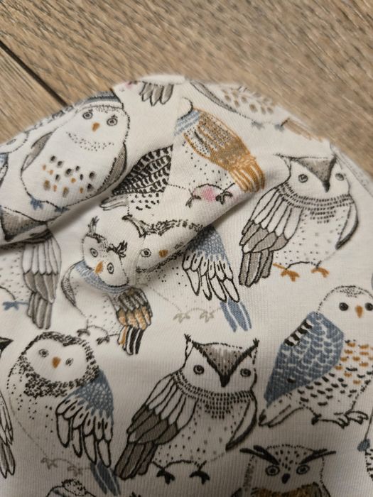 Czapka Newbie rozm. 52/54 sowy, 2-10 lat