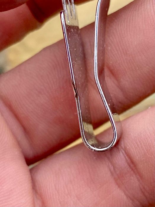 Clip De Gravata Dunhill em Prata Sólida 925 Sinal da Paz