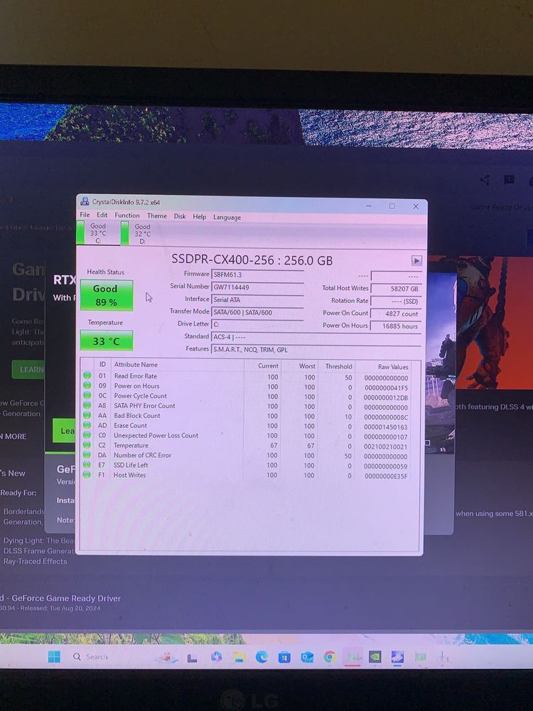 SSD Goodram CX400 256 GB