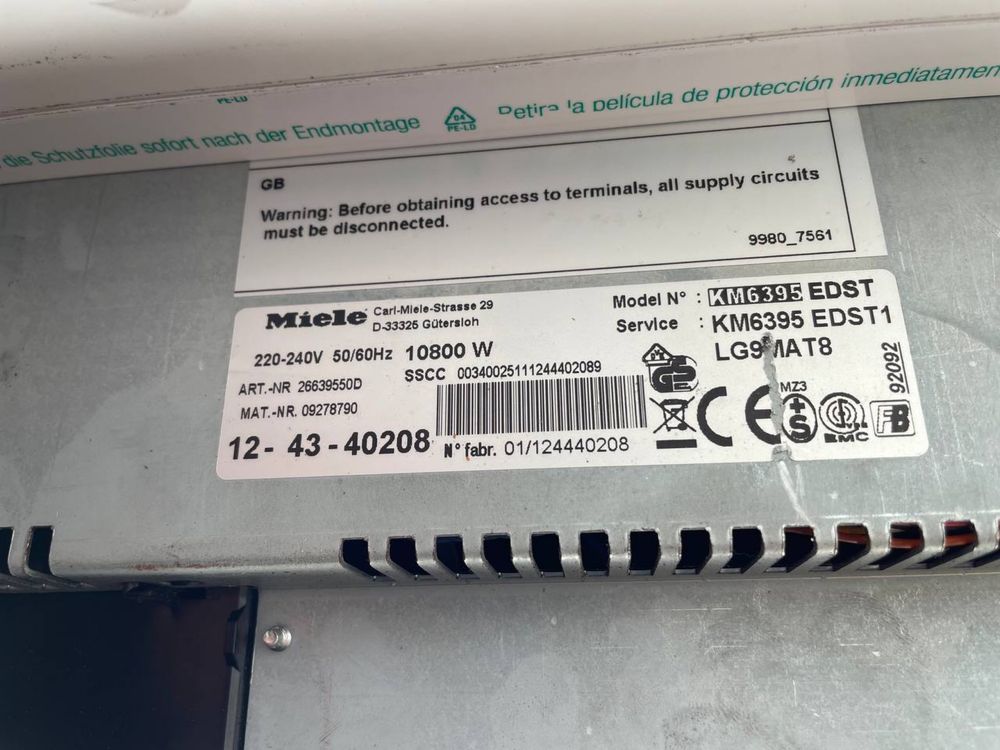Płyta indukcyjna Miele KM6395