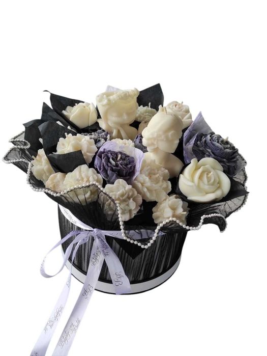 Box duży Glamour Flower box świec sojowych
