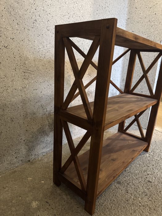 Regały loftowe drewniane 2 sztuki