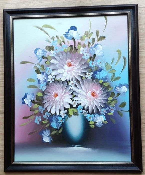 Quadro vaso de flores (óleo)