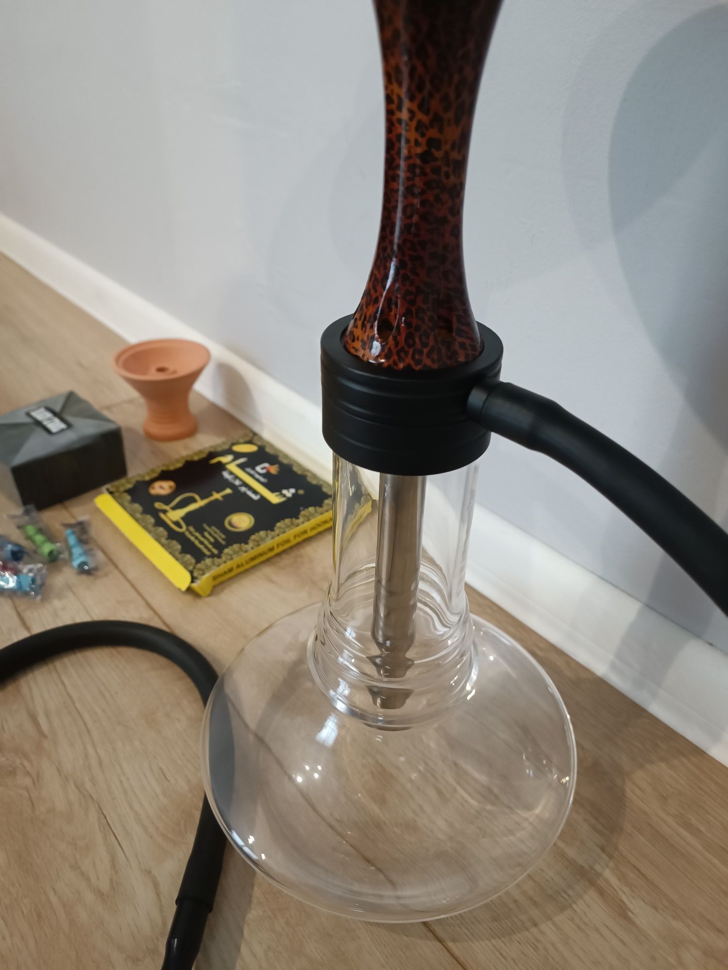 Shisha NOWA Fajka wodna Silikonowy Wąż Węgielki Cybuch OKAZJA