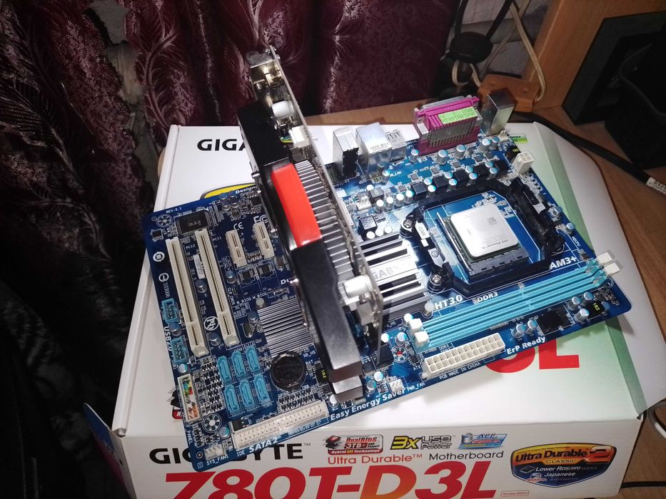 Комплект Phenom II X4 945 + ASUS Radeon HD6670 + GA-780T-D3L