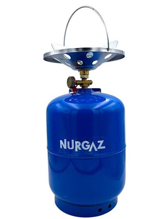 Комплект: 12л газовий балон з ручкою  + конфорка пальник