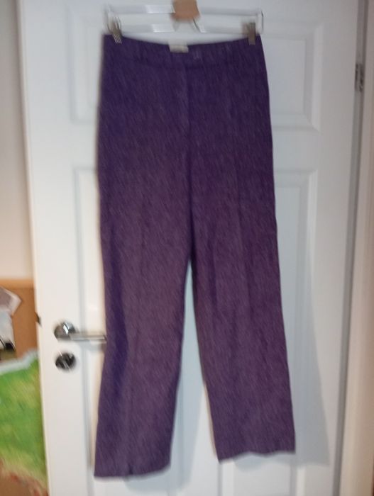 Wełniane długie spodnie eleganckie