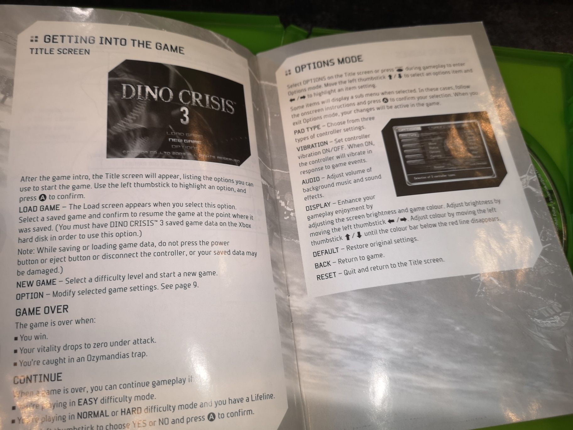 Dino Crisis 3 XBOX Classic 3xANG stan BDB (Biały Kruk) sklep Ursus