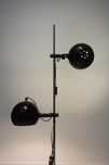 Dunśka lampa stojąca brązowa E.S Horn 1970 ball kula