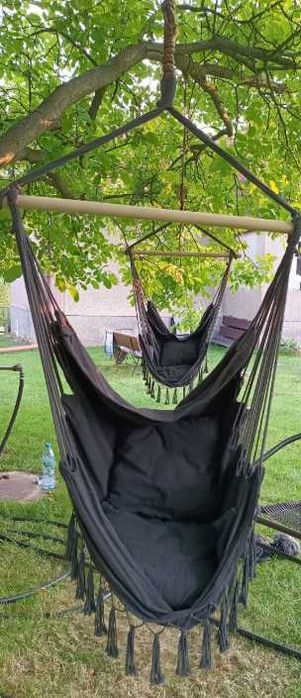 Fotel wiszący brazylijski hamak krzesło huśtawka na balkon taras ogród