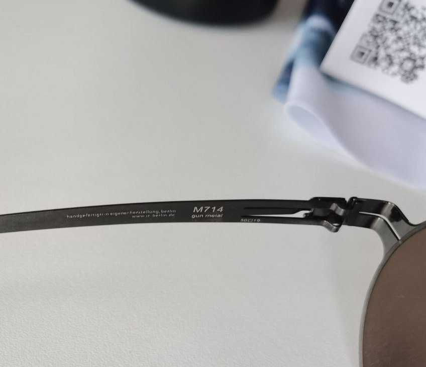 Очки Ic Berlin Gold matt Made in Germany оригинал new! + подарок