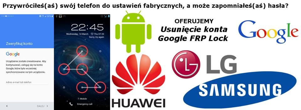 Usunięcie blokady Konta Google, Konta Xiaomi, blokady wzorem