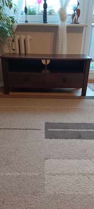 Komoda RTV i półka wisząca  - kolor wenge